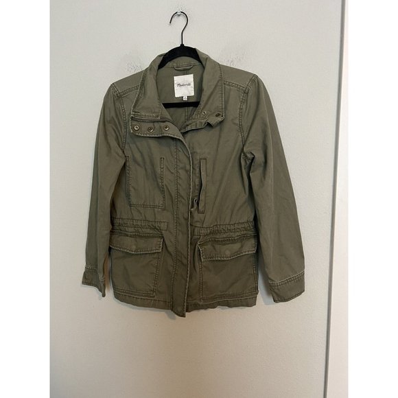 MADEWELL Passage Jacket Women's Size Medium Olive Green Utility - Picture 1 of 15